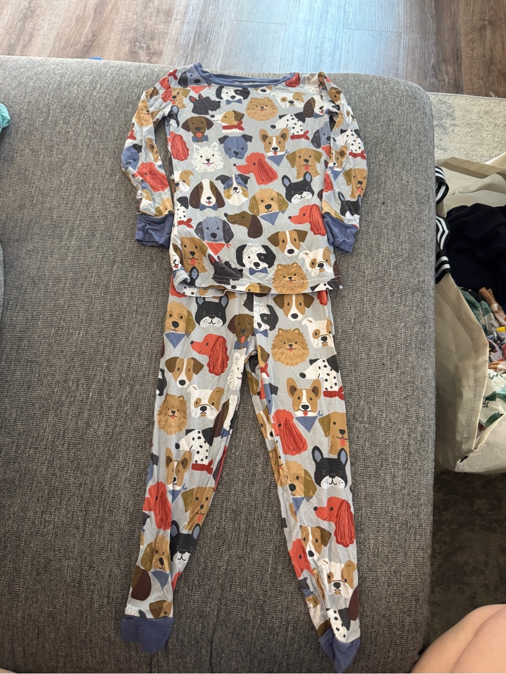 Little Sleepies Gray Puppy Parade 3T